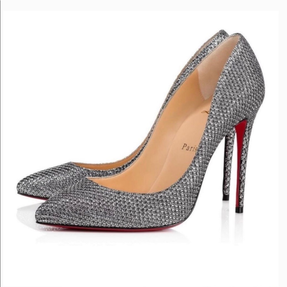 Christian Louboutin Silver Pigalle Follies